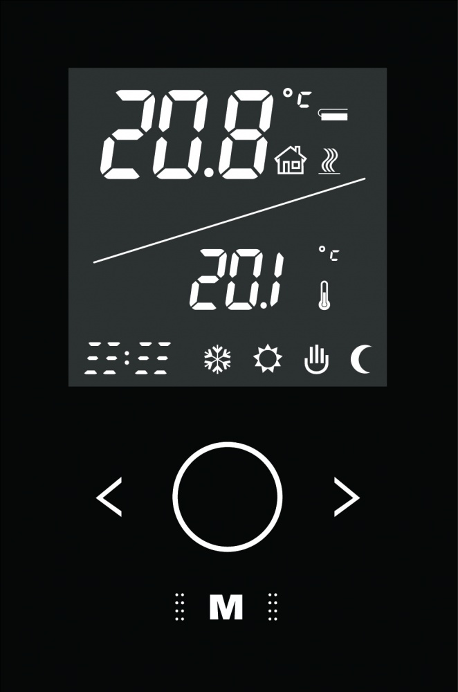 Boutique Electric Thermostat switch 16a V3 IV2000BMG Black